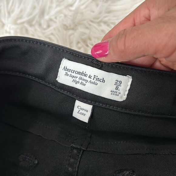 Abercrombie & Fitch skinny Ankle High Rise jeans size 29 or 8 Long NWT - Picture 8 of 16